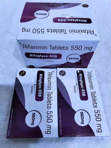550mg Rifaximin Tablets At Rs 850box Baddi Id 2853668099262