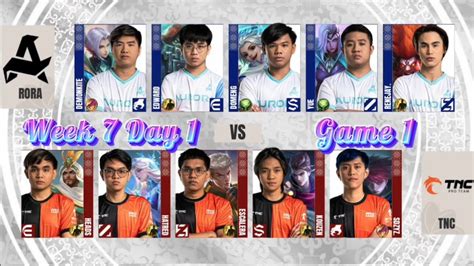 Mpl Ph S Week Day Rora Vs Tnc Game Youtube