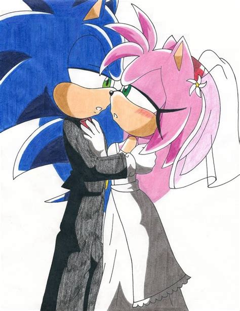 Sonamy Marriage By Redfire199 S On Deviantart Sonic And Amy Sonic