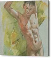 Watercolour Naked Man Painting By Hongtao Huang Fine Art America