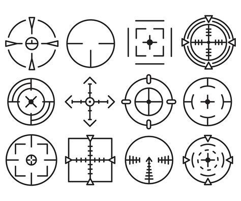 Fadenkreuz Symbol 5164873 Vektor Kunst Bei Vecteezy