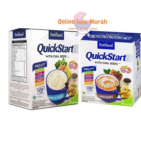 Jual Entrasol Quickstart Quick Start Vanila Coklat X Gr Shopee