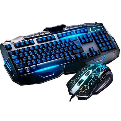 Kit Gamer Led Teclado Mouse Neon Dpi Usb Legends K R