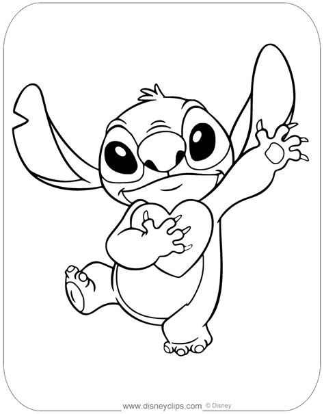 Stitch Coloring Pages Heart Coloring Pages Detailed Coloring Pages