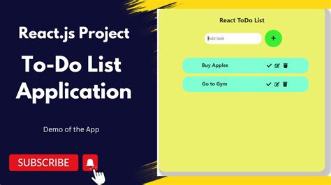 Todo List App Using React Js Part React Project For Beginners