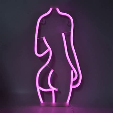 Amazon Oreilet LED Lady Back Neon Sign Naked Sexy Lady Body Neon