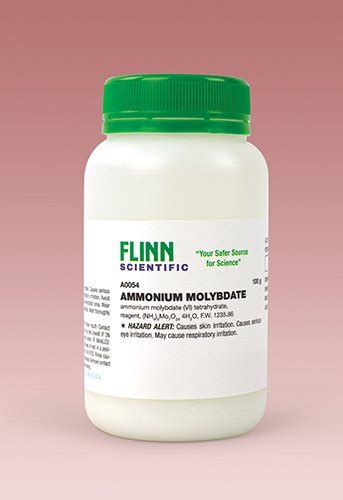 Ammonium Molybdate Reagent 100 G Flinn Scientific