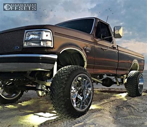 Wheel Offset 1997 Ford F 250 Hella Stance 5 Suspension Lift 6 Custom Offsets