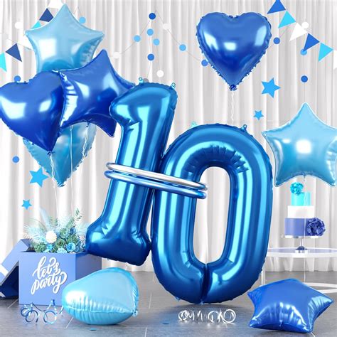 amazoncom blue number  balloons  dark blue number