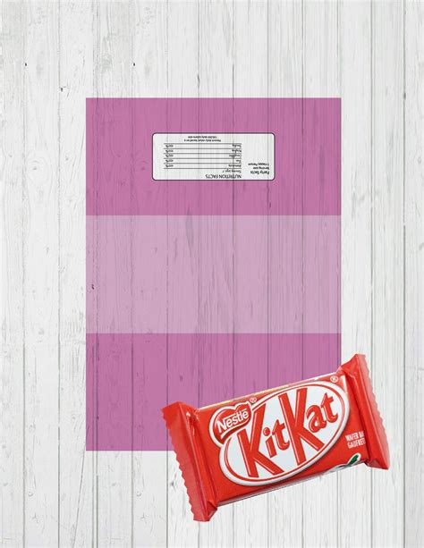 Kitkat Wrapper Template