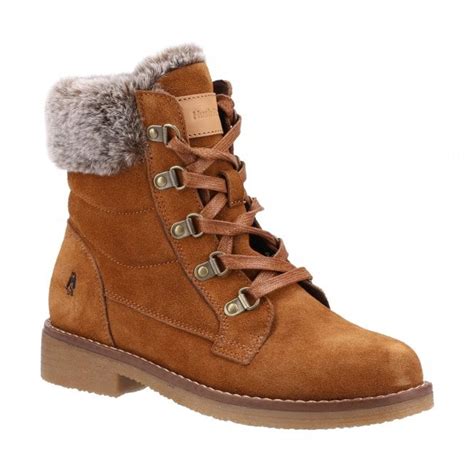 Womens Florence Tan Suede Water Resistant Lace Up Boots Womens From Marshall Shoes Uk