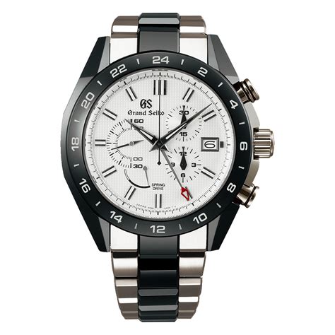 Grand Seiko Ceramic Spring Drive Chronograph Gmt Seiko Boutique The