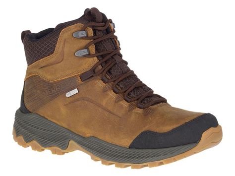 Merrell Forestbound Mid Hiking Boots Leather Cloudy Mens 95 D