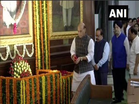 Rajnath Pays Tribute To Syama Prasad Mookerjee On Birth Anniversary