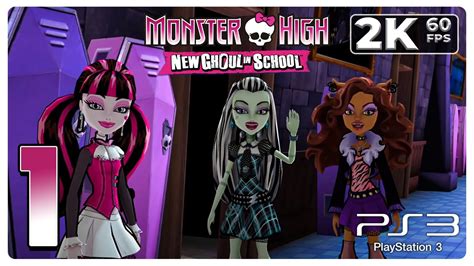 Monster High New Ghoul In School Ps3 Part 1 A New Ghoul 1440p60 Walkthrough No