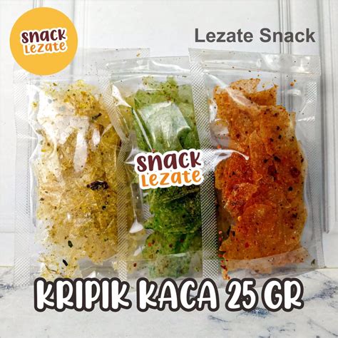 Jual Keripik Kaca Pedas Murah Gr Kripca Pedas Daun Jeruk Original