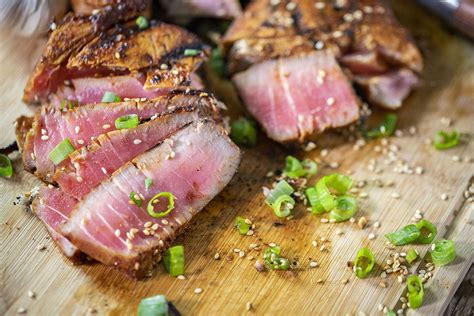 Seared Ahi Tuna Steak On The Grill Recipe Grilled Seafood Recipes