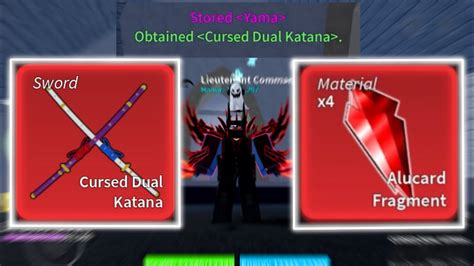 How To Get Cursed Dual Katana Blox Fruit Youtube