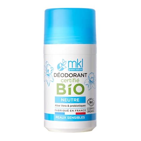 MKL Déodorant certifié Bio Neutre Peaux sensibles Aloe vera et