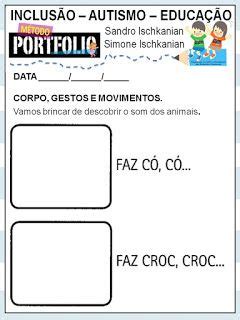 CORPO GESTOS E MOVIMENTOS Portal Escola Projeto animais educação