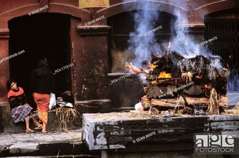 Watching while a body is burned, Stock Photo, Picture And Rights ...