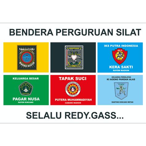 Jual Bendera Perguruan Silat Bendera Terate Winongo Iks Pagar Nusa