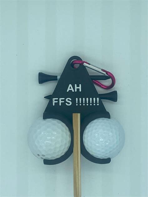 Golf Ball Holder Funny Golf Tees Marking Pencil Etsy