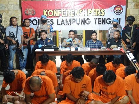 Buntut Perusakan PT GAJ Lampung 24 Orang Diamankan 18 Jadi Tersangka