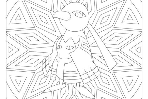 Dibujos De Xatu Para Imprimir Y Colorear Pokemon