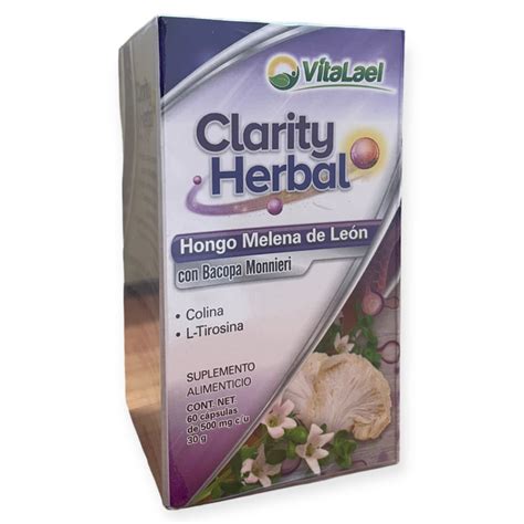 Clarity Herbal Hongo Melena De Le N C Psulas