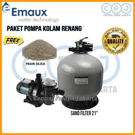 Jual Paket Pompa Kolam Renang Emaux Sc Hp Sand Filter Emaux