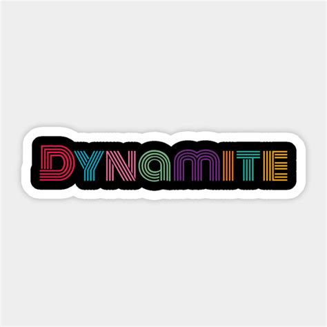 Bts Dynamite Bts Sticker Teepublic