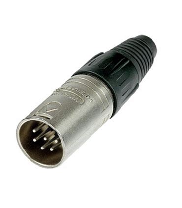 NC6MX Ficha XLR Macho 6 Pinos Para Cabo Neutrik