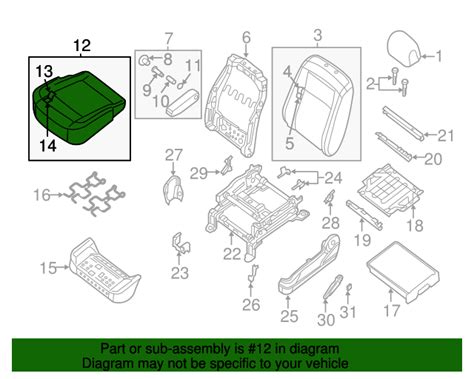 Nissan Seat Cushion Pc A Quirkparts