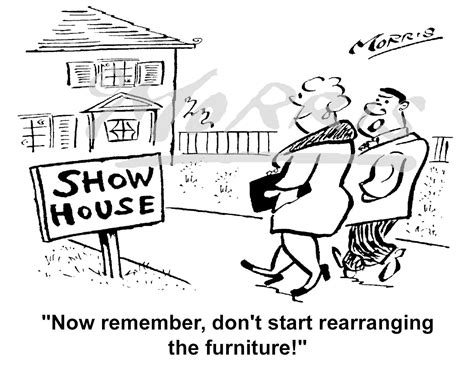 Estate Agent Cartoon Real Estate Comic Cartoon Ref 6254bw