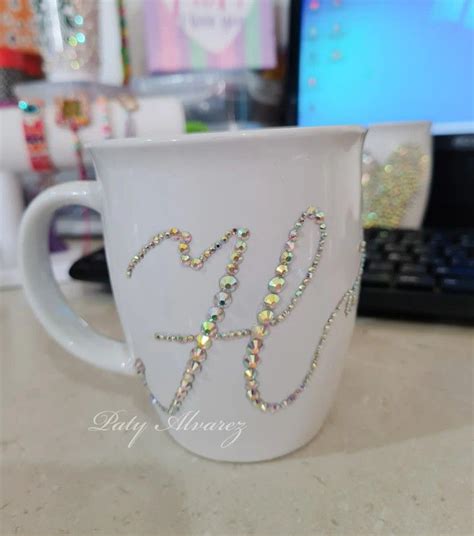 Taza Decorada Con Cristales Mugs Tableware Quick Crystals