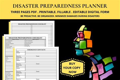 Natural Disaster Preparedness Kit List Earthquake Emergency Etsy