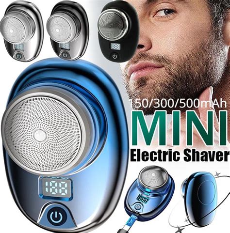 Mini Electric Travel Shaver For Men Pocket Size Washable Rechargeable