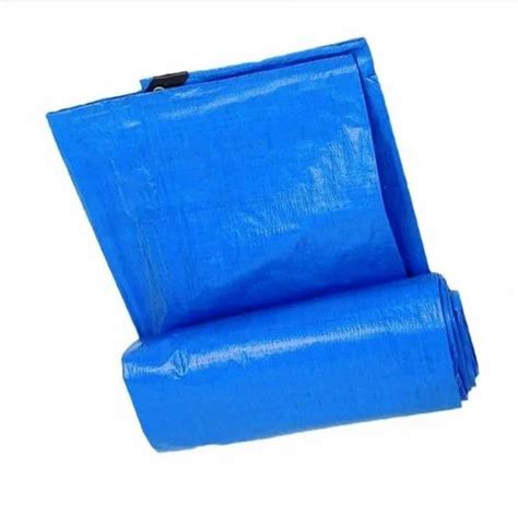 Pvc Coated Knitted Blue Hdpe Tarpaulin For Agriculture Thickness Mm