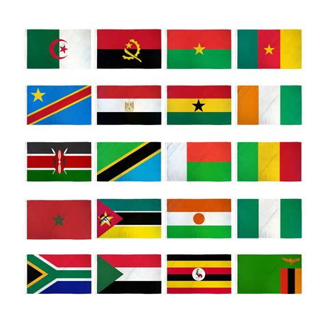 Print Flags Of Africa