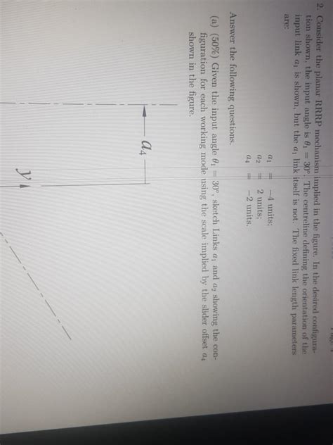 Consider The Planar Rrrp Mechanism Implied In The Chegg