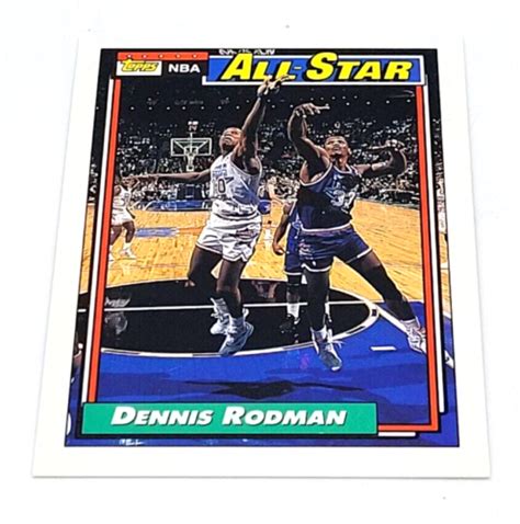 Topps Basketball Dennis Rodman All Star Detroit Pistons Ebay