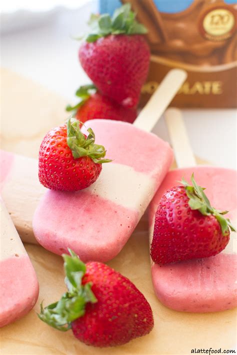 Strawberry Chocolate Cheesecake Pops A Latte Food