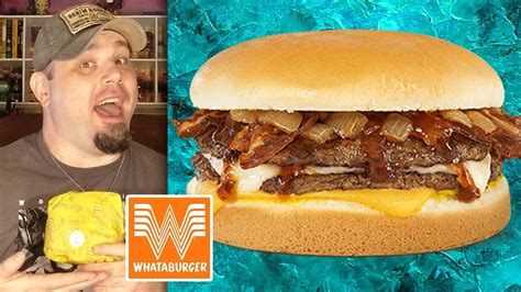 Whataburger Sweet Spicy Bacon Burger Review YouTube