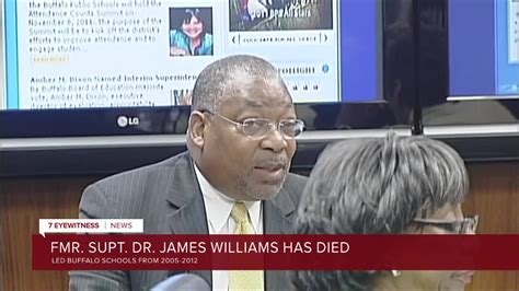 Former Buffalo Public Schools Superintendent Dr James Williams Has Died