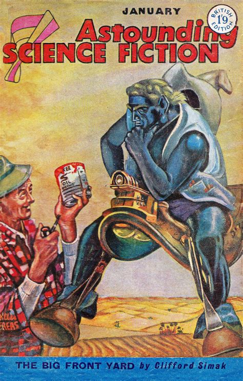 Astounding Science Fiction January 1959 Cover Art By Kelly Freas