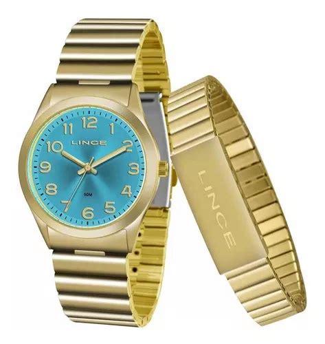 Reloj De Pulsera Lince LRG4455L KT80 De Cuerpo Color Dorado Para Mujer