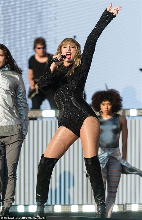 Taylor Swift Commands The Stage In A Racy Corset Style Leotard Taylor