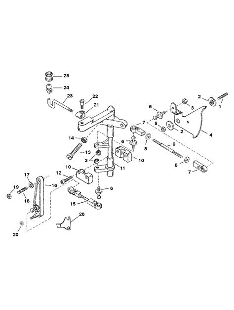 Shift And Throttle Linkage Mercury Outboard Motor Parts Vans Sport