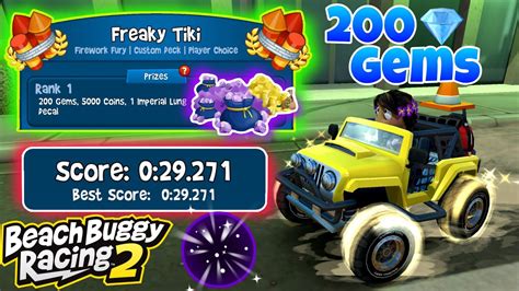 Freaky Tiki 200Gems Prize Machete Leilani Beach Buggy